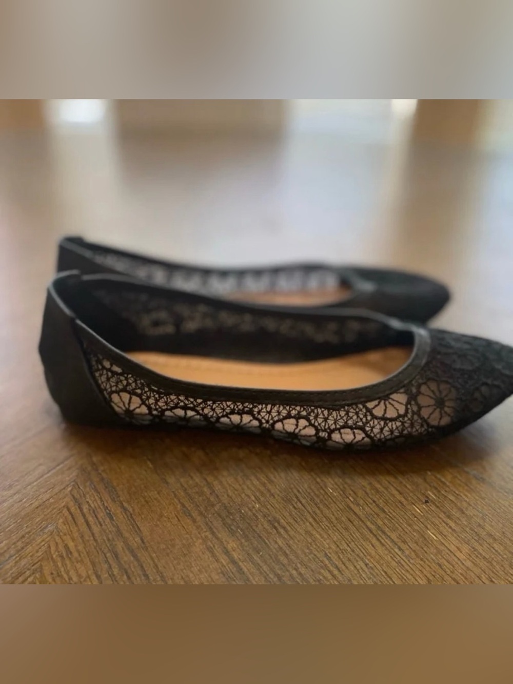 Women’s Black Lace Ballet Flats